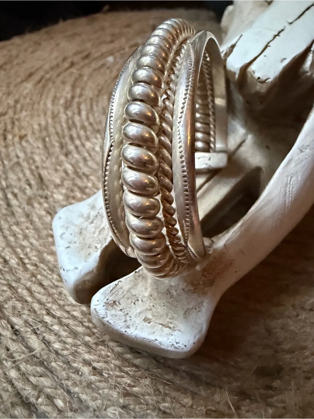 Sterling Silver Tahe Tone Cuff Bracelet - Women's Accessory
